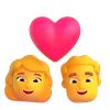 Couple with Heart Woman, Man